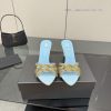 GINA's Niche Luxury Brand Barbie's Same Pointed Fine Heel Stone Patterned High-heeled Rhineston la09dzc0