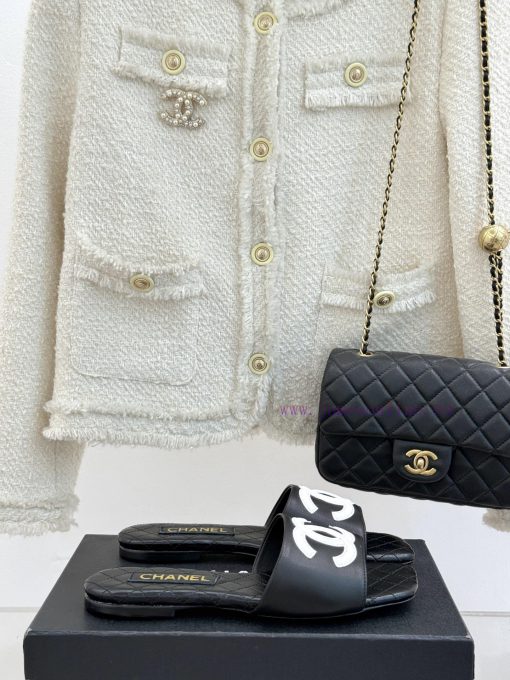 Chanel | Chanel 25P Spring/Summer New ProductsBig Pair C Square Headed Flat Bottomed SlippersTh ggrpvkhb - Image 2