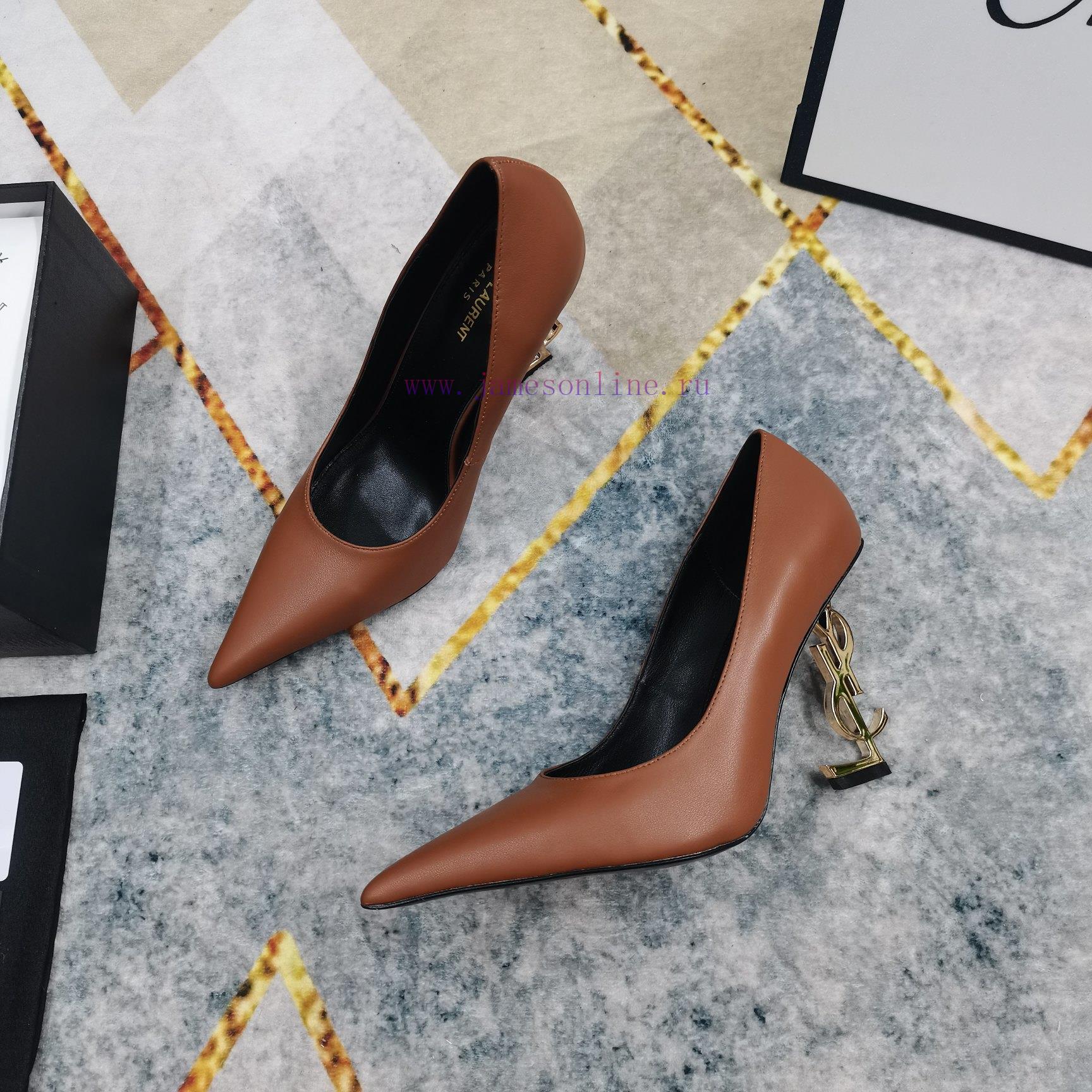 New Release - YSL Top Paris Fashion Show CollectionClassic Logo Letters And High-heeled Pointed 3erbnuy6 - Image 3