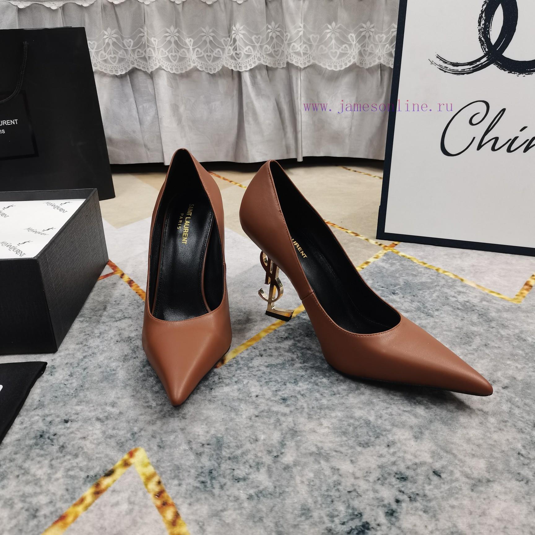 New Release - YSL Top Paris Fashion Show CollectionClassic Logo Letters And High-heeled Pointed 3erbnuy6 - Image 5
