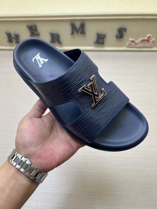 LOUIS VUITTON LV One Word Drag Official Website Hot Summer Slippers Simultaneously Released Ita h7r04gef