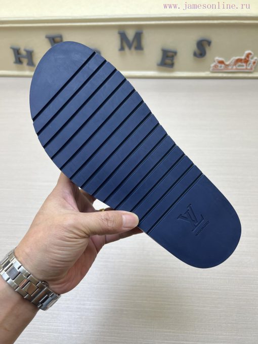 LOUIS VUITTON LV One Word Drag Official Website Hot Summer Slippers Simultaneously Released Ita h7r04gef - Image 10
