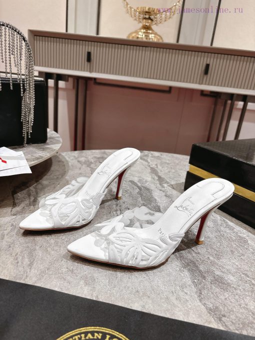 Hollow Out Mop 🦋 ꫛꫀw.︎ ️This Pair Features 85mm High Heels With A Tapered Silhouette Revealing allpqfqw - Image 5