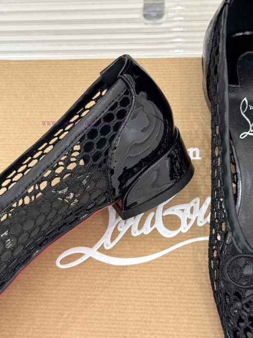 ChristinLouboutin/CL25WF Mesh SurfaceBow Flat Ballet ShoesEncountering The Elegant Blueprint Of 84gp8ux0 - Image 7