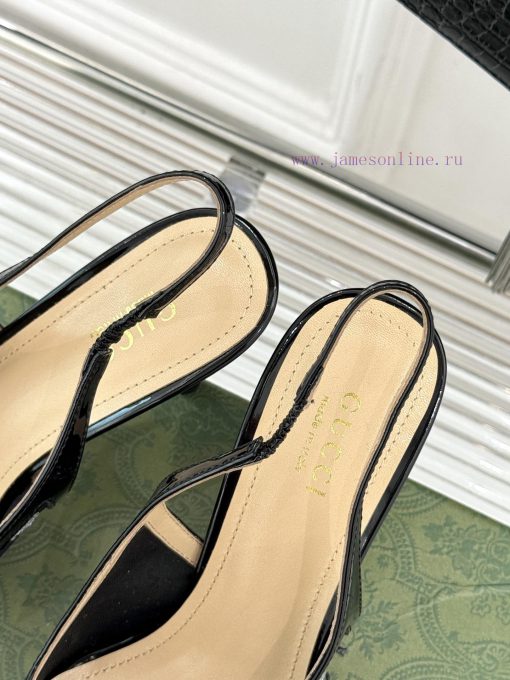 Gucci/Gucci Classic Rhinestone Mesh Pointed High-heeled Empty SandalsWhen Gucci Pours Luxury Ae dvzkzlgs - Image 9
