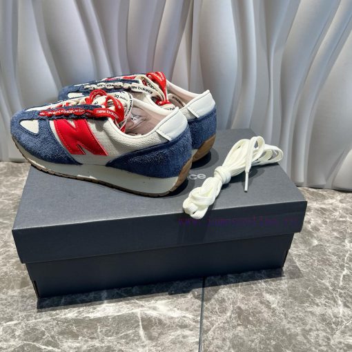 The Top-notch New Balance NB 471 Series Is In Beige And Dark Blue. Inspired By The Brand's Clas zureldhs - Image 9