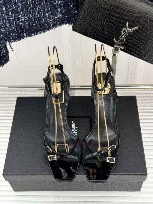 Saint Laurent YSL Saint Laurent 25ssCross Strap High-heeled SandalsThe Design Of These Sandals qe8f4dzt - Image 5