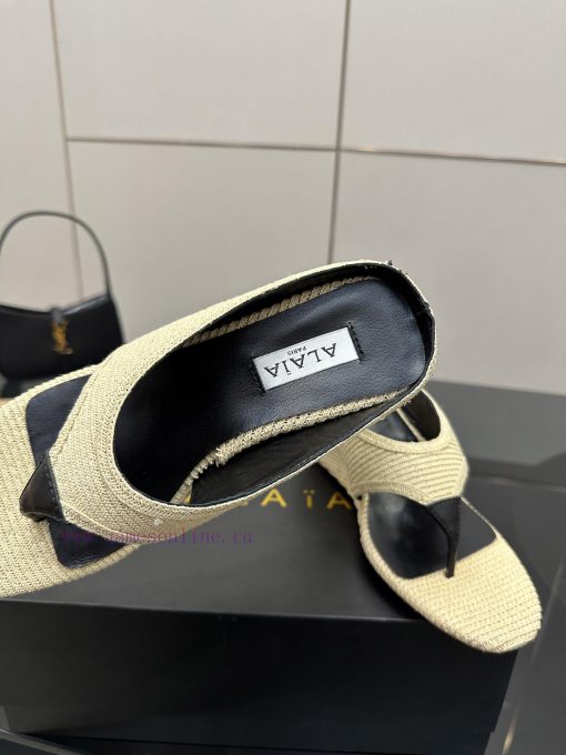 Silk Yangjing And Weaving 350ALA ࠖ A Triangle Thick Bottom Slope Heel Slippers | HIGH LOVE | | uvvwklnr - Image 7