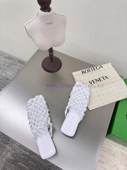 BV Riva Mule Women's Flat Bottomed Hand Woven Mule Slippers SeriesFlat BottomHandmade Weaving T v2p6vnkq - Image 8