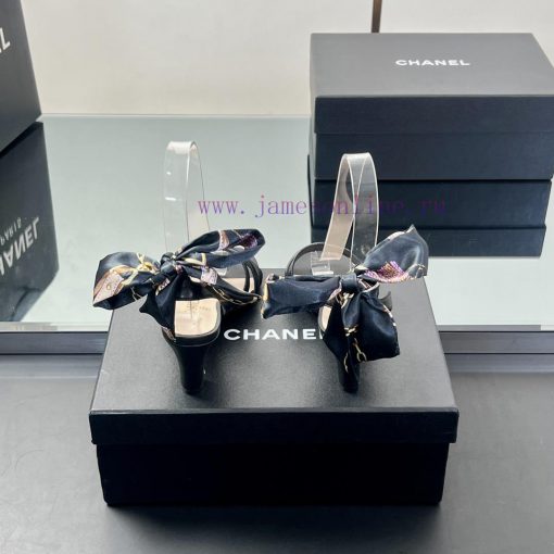 Chanel Ribbon Bow Flat/high-heeled Sandals .Major Internet Celebrities And Bloggers Are Plantin 1pfuv28y - Image 5