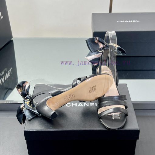 Chanel Ribbon Bow Flat/high-heeled Sandals .Major Internet Celebrities And Bloggers Are Plantin 1pfuv28y - Image 10