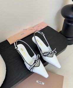 Miumiu's New Retro High-heeled Sandals For Spring And Summer With A Fresh Color Scheme And Beau qwmyds7r