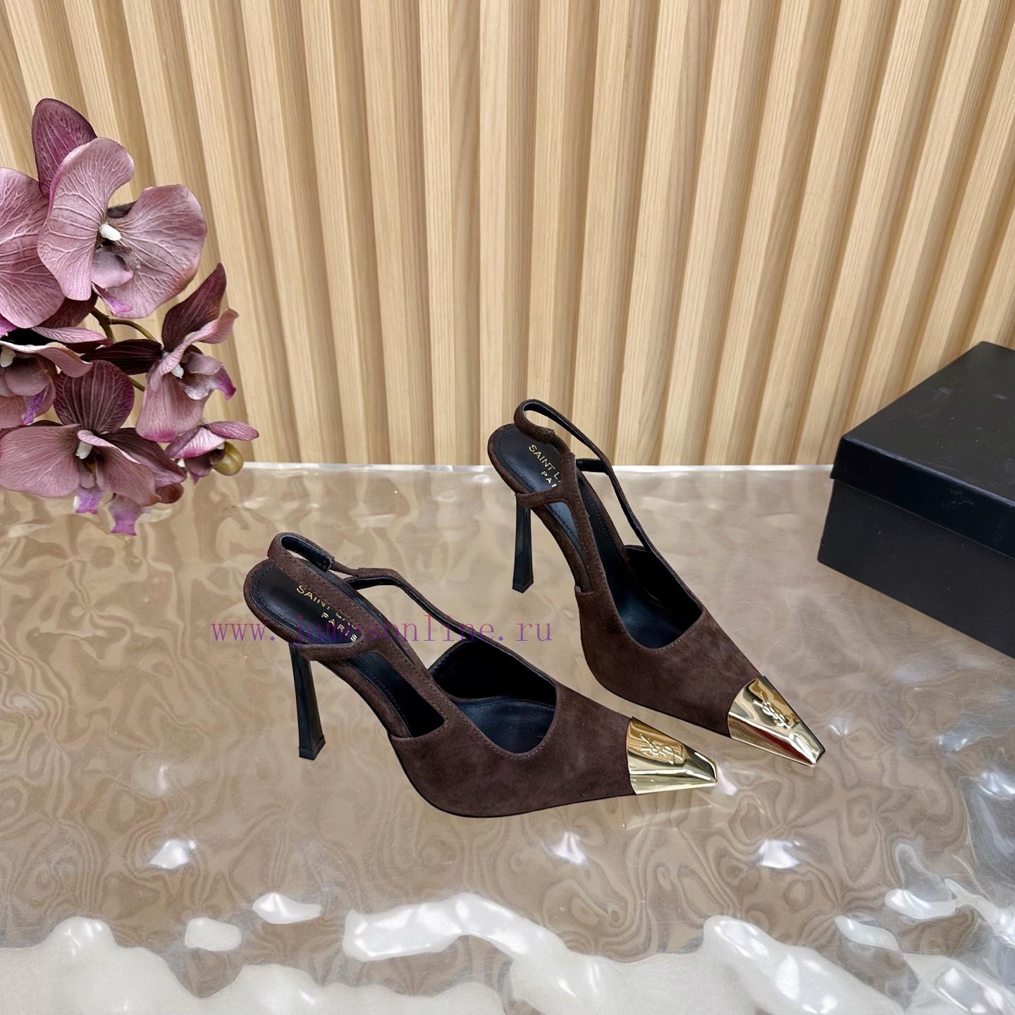 SAINT LAURENT 25ss Spring/Summer New Collection With Iron Head Letter And High Heels——————————T xwlnsggi - Image 10