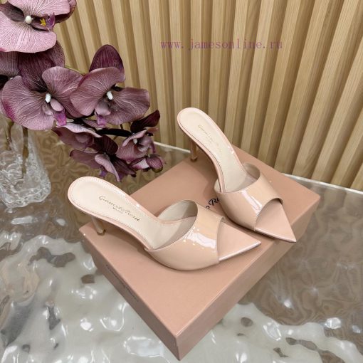 Gianvito Rossi 2025 Classic Pointed Glitter/Leopard High Heels Half Drag————————————Its Appeara gosfmj2c - Image 4