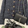 Gucci/Gucci 25ss Rhinestone Double G Thick Heel Square ToeRear Empty SandalsIt's Like A Heavywe zinpu99v