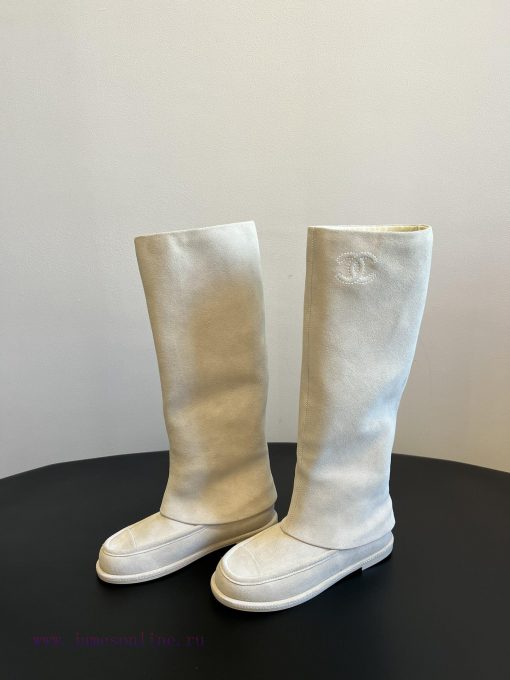 Chanel 25C Early Spring New Collection Most Beautiful Suede BootsChanel This Life Boot Is Reall wj6po0c0 - Image 7