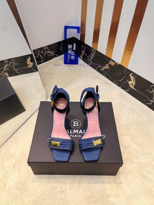 Out 𝘽𝙖𝙡 * 𝙖𝙞𝙣 Balmain Autumn/Winter 2025 Fashion High Heel SandalsBrand Balmain 𝘽𝙖𝙡𝙢𝙖𝙞𝙣 By Fren mmv3sil0 - Image 2