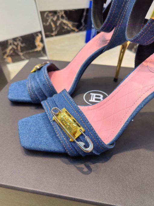 Out 𝘽𝙖𝙡 * 𝙖𝙞𝙣 Balmain Autumn/Winter 2025 Fashion High Heel SandalsBrand Balmain 𝘽𝙖𝙡𝙢𝙖𝙞𝙣 By Fren mmv3sil0 - Image 5