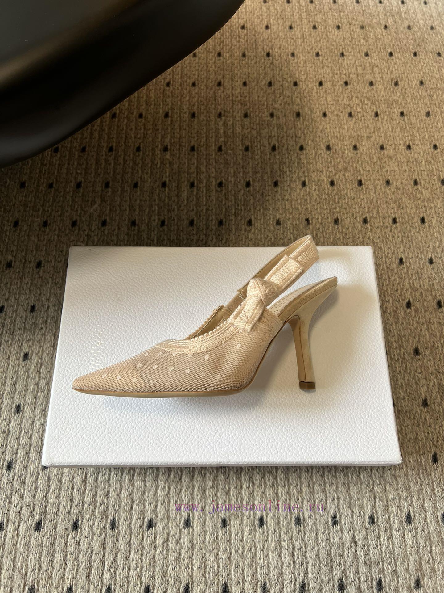 Top QualityDior 25/Classic Pointed Cat Heel High HeelsA Masterpiece Showcasing Dior's Exquisite st18870f - Image 4