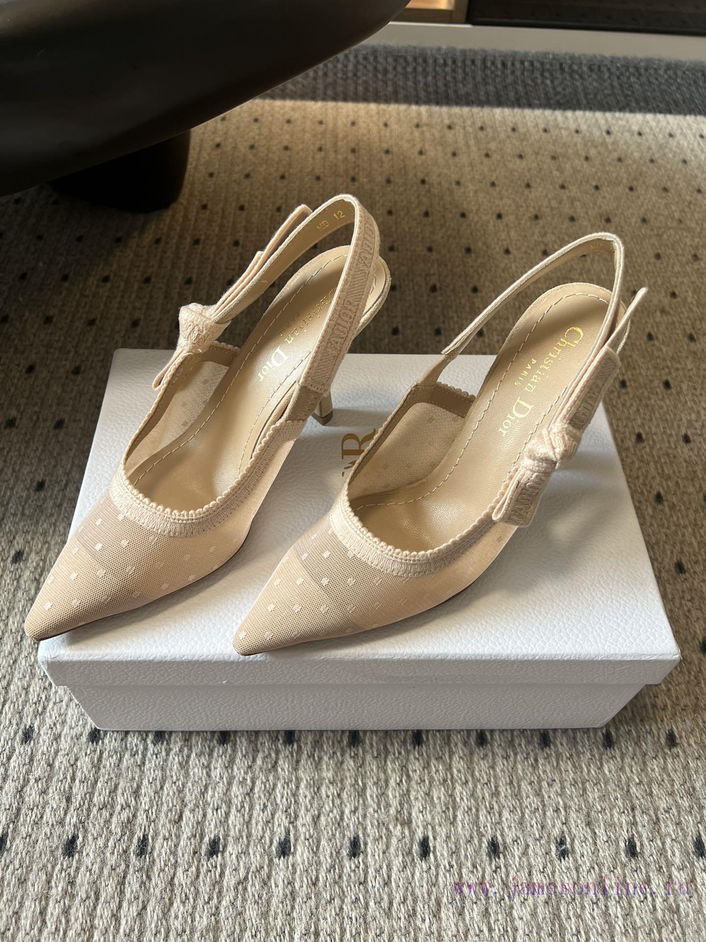 Top QualityDior 25/Classic Pointed Cat Heel High HeelsA Masterpiece Showcasing Dior's Exquisite st18870f - Image 5