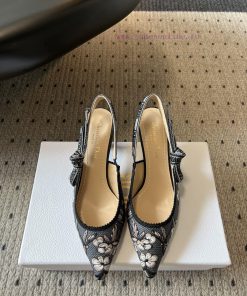 Top QualityDior Classic Multi Color Embroidered Printed High HeelsA Masterpiece Showcasing Dior 81qo3env