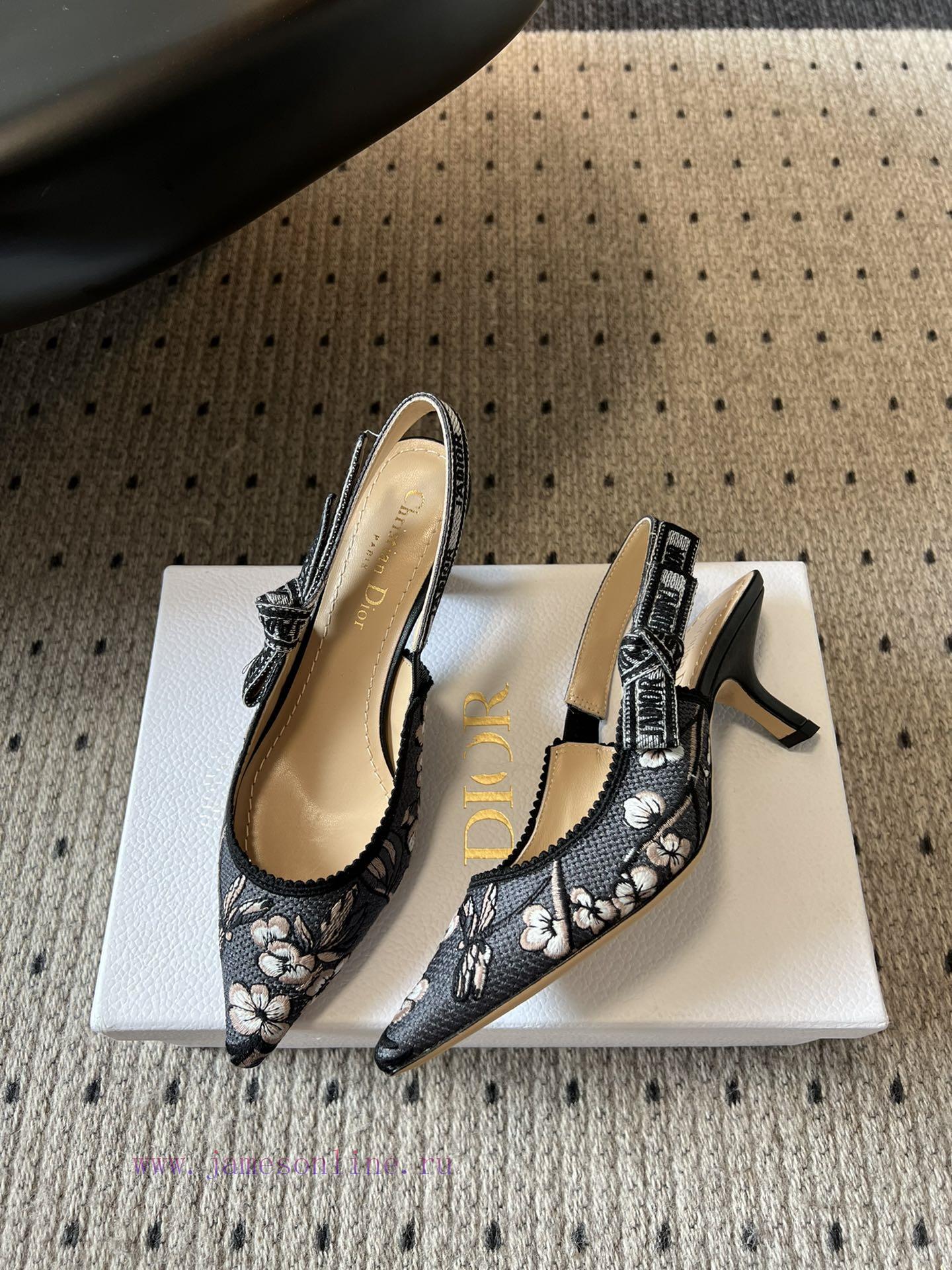 Top QualityDior Classic Multi Color Embroidered Printed High HeelsA Masterpiece Showcasing Dior 81qo3env - Image 4