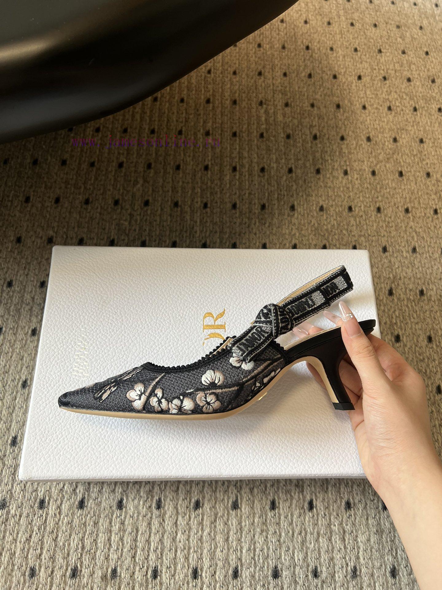 Top QualityDior Classic Multi Color Embroidered Printed High HeelsA Masterpiece Showcasing Dior 81qo3env - Image 6