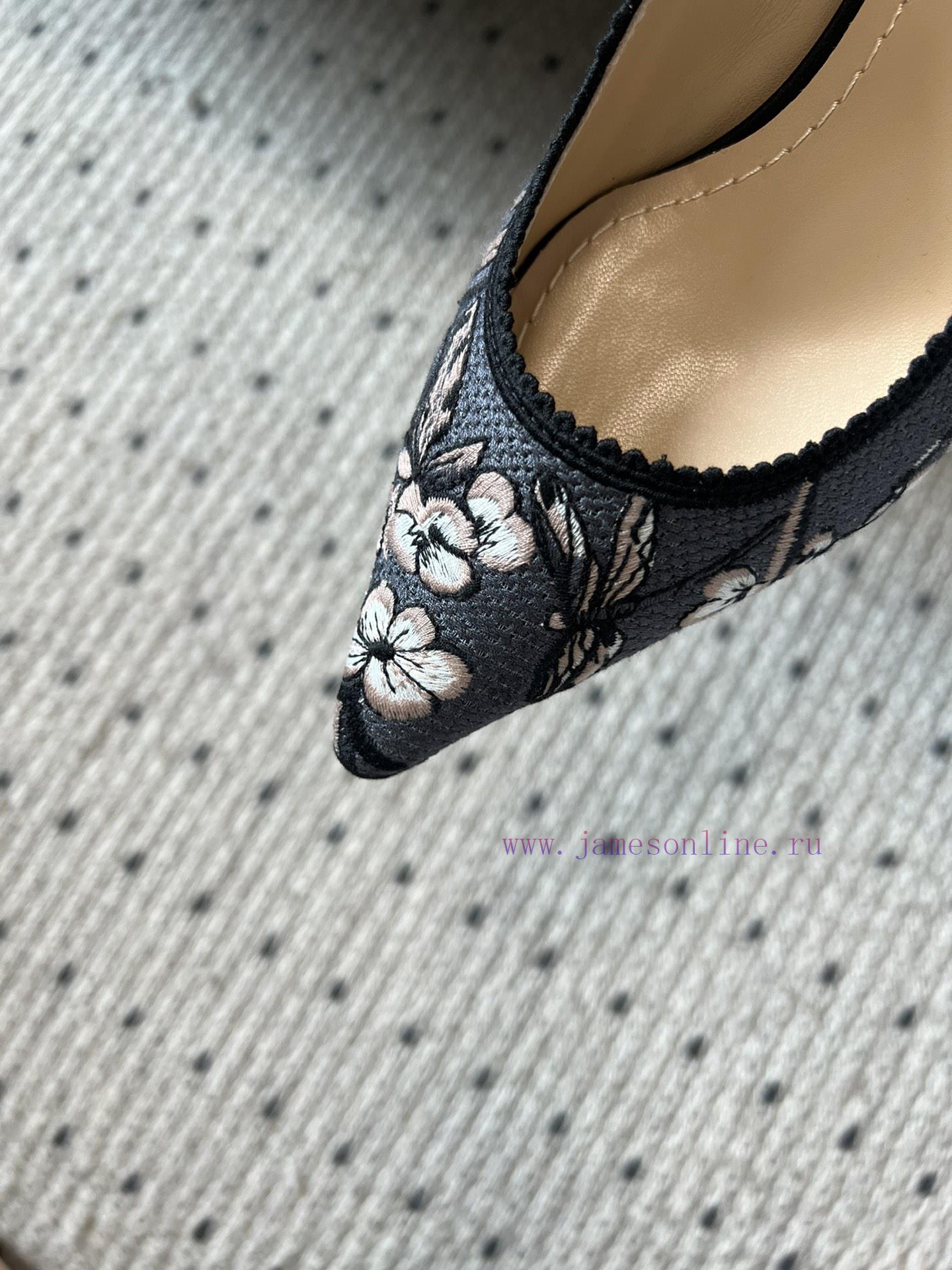 Top QualityDior Classic Multi Color Embroidered Printed High HeelsA Masterpiece Showcasing Dior 81qo3env - Image 10