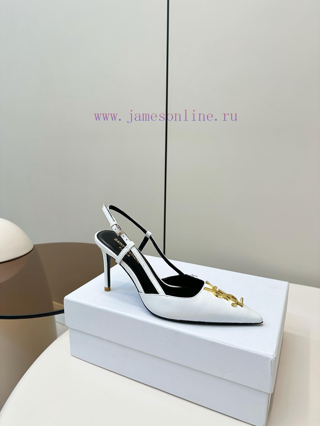 Saint Laurent YSL Sexy High-heeled SandalsSAINTLAURENTYSL2025 Early Spring New Saint Laurent He f1bbva3y - Image 3