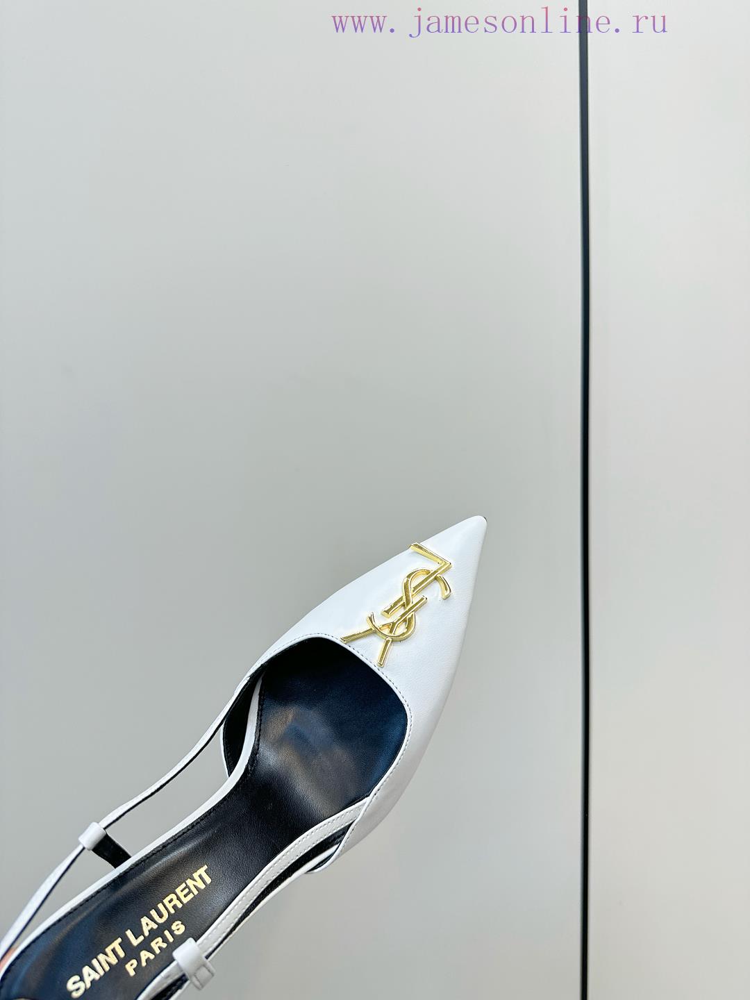 Saint Laurent YSL Sexy High-heeled SandalsSAINTLAURENTYSL2025 Early Spring New Saint Laurent He f1bbva3y - Image 8