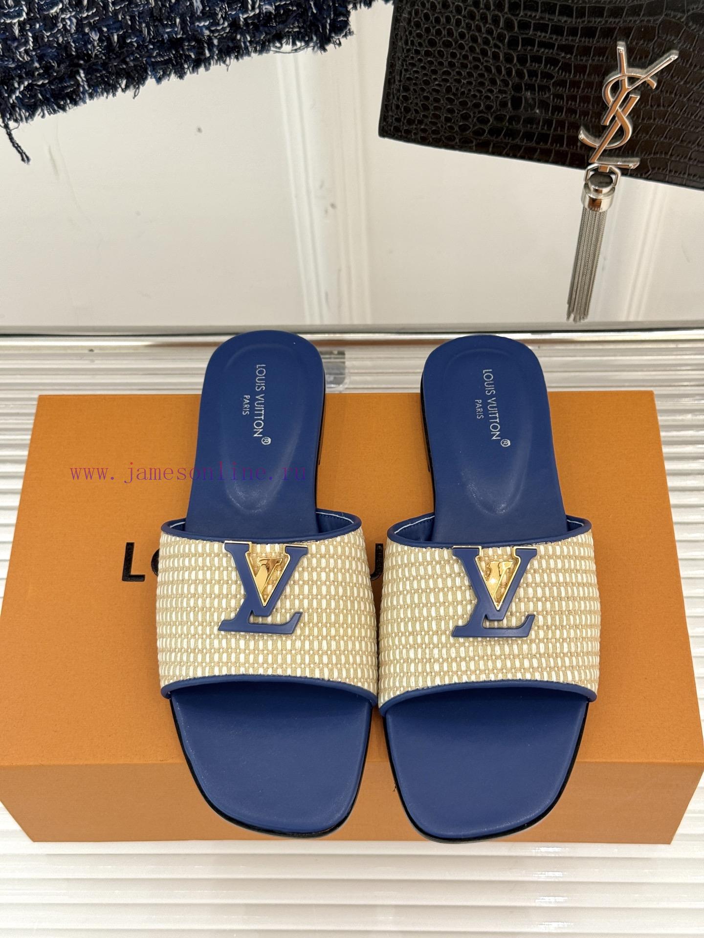 L * V Donkey Classic Explosive Woven Flat SlippersIts Design Is Simple Yet ElegantThe Upper Of f5nr0g4a - Image 5