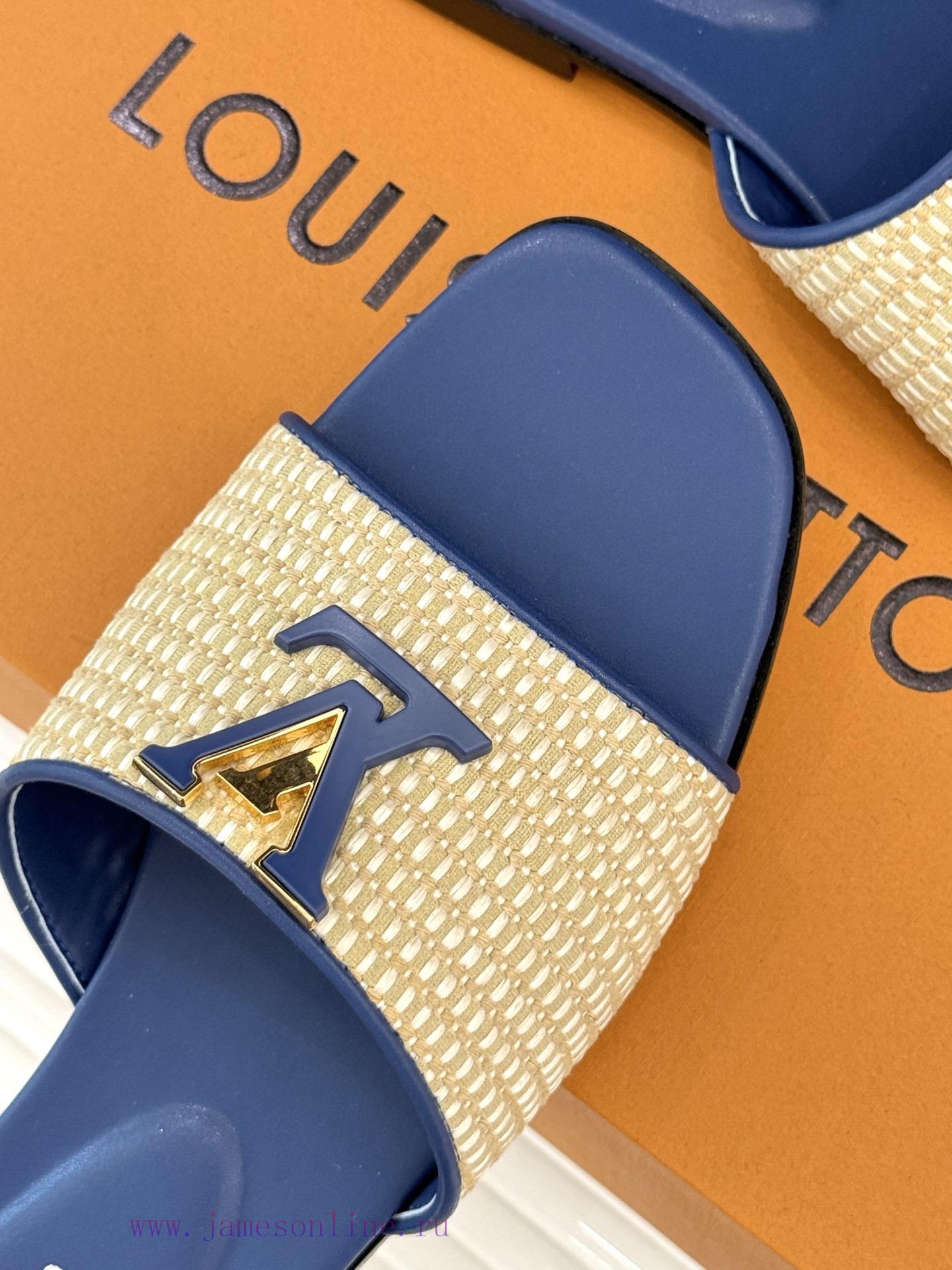 L * V Donkey Classic Explosive Woven Flat SlippersIts Design Is Simple Yet ElegantThe Upper Of f5nr0g4a - Image 8