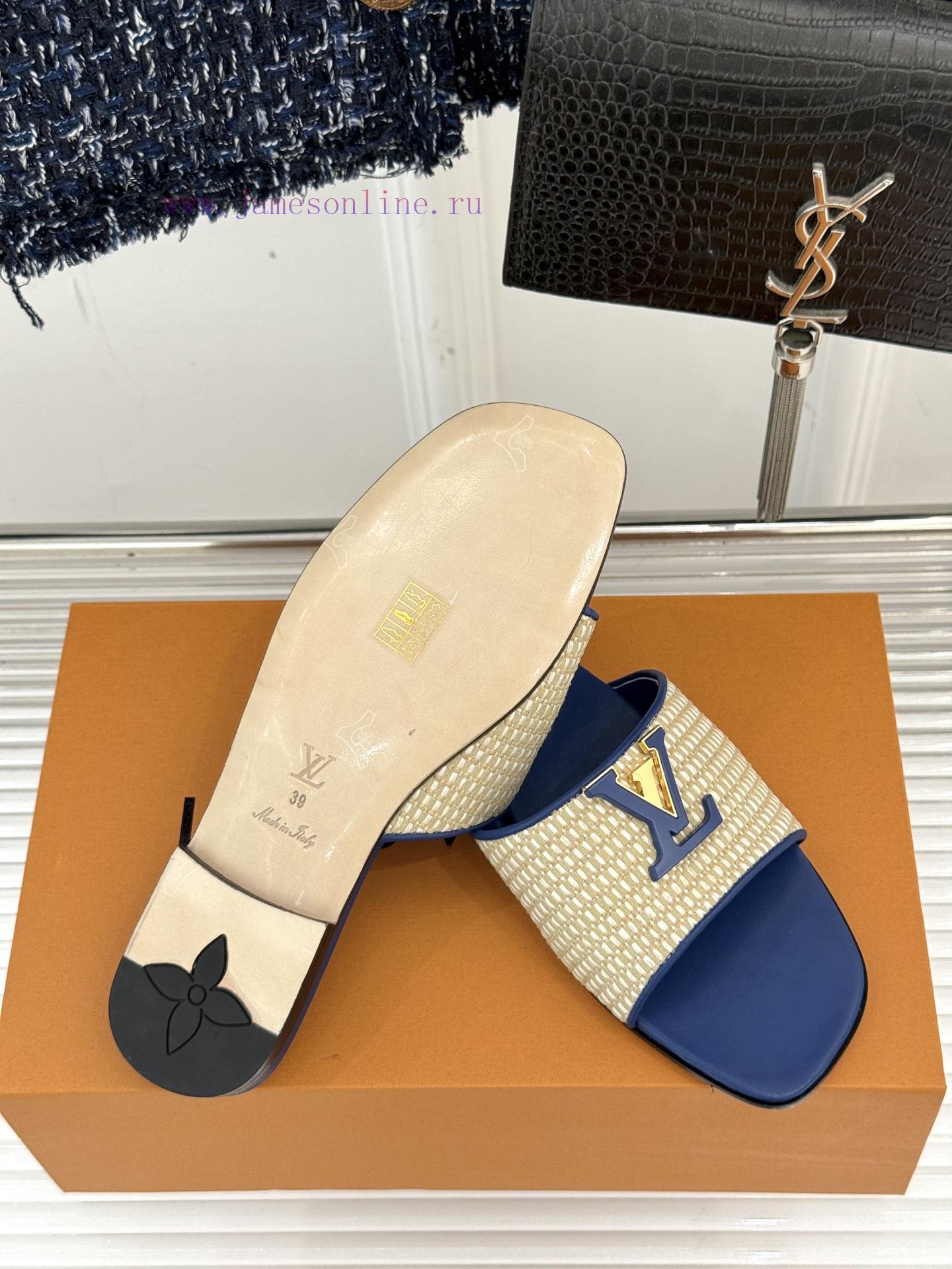 L * V Donkey Classic Explosive Woven Flat SlippersIts Design Is Simple Yet ElegantThe Upper Of f5nr0g4a - Image 10