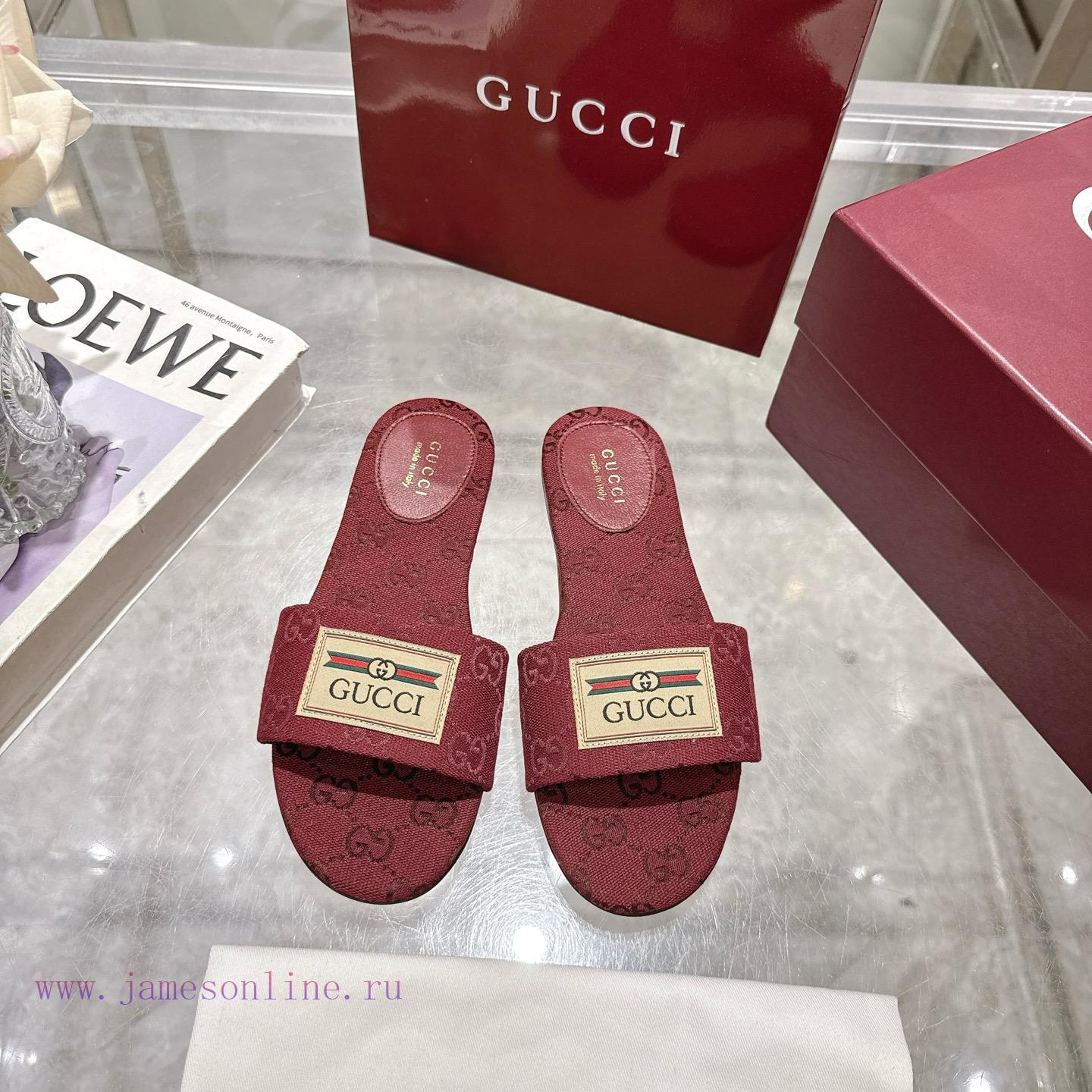 P New GG Gucci Women's Beach SlippersThis Sandal Is Defined By A Light Golden Horsehead Detail 2blagsd9 - Image 2