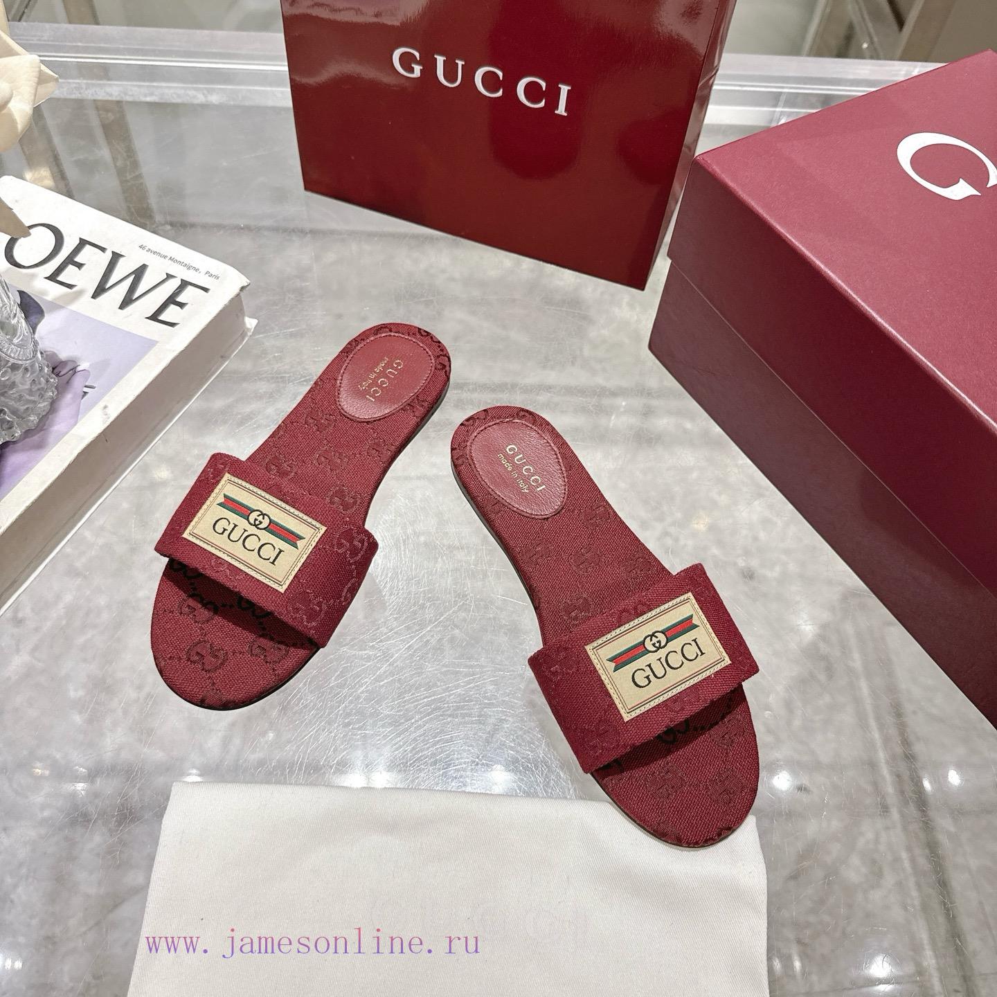P New GG Gucci Women's Beach SlippersThis Sandal Is Defined By A Light Golden Horsehead Detail 2blagsd9 - Image 3