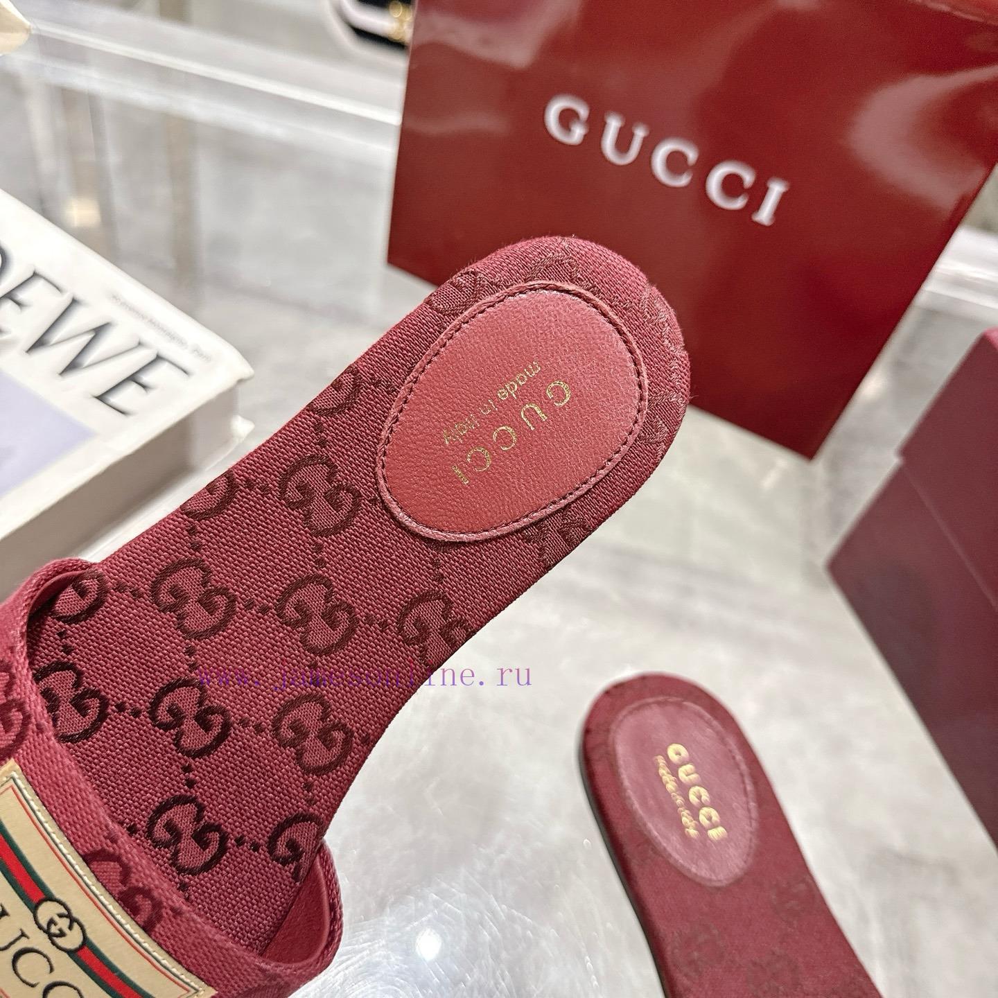 P New GG Gucci Women's Beach SlippersThis Sandal Is Defined By A Light Golden Horsehead Detail 2blagsd9 - Image 9