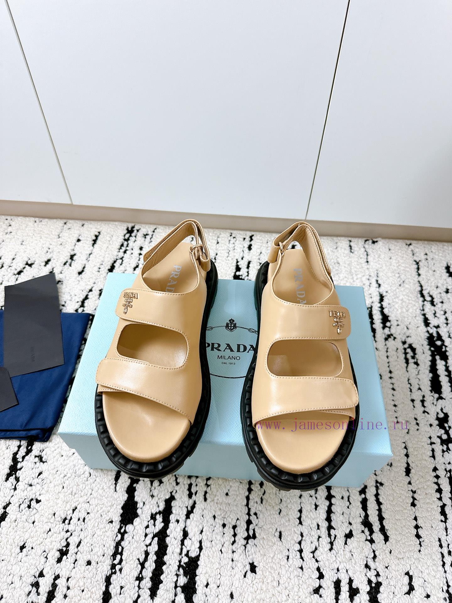PRADA 2025 Spring/Summer Limited Edition | The Ultimate Choice For Trendy Couple Sandals Player r49oyka2