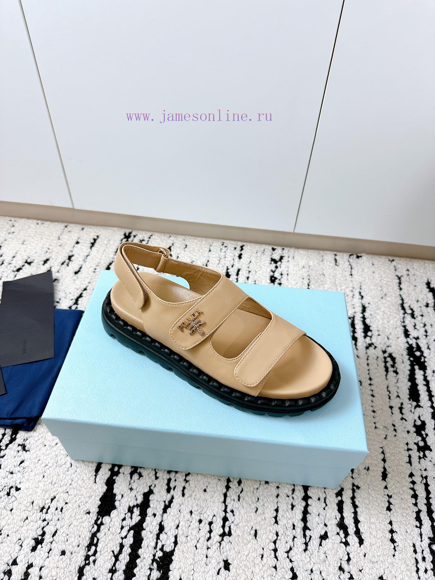 PRADA 2025 Spring/Summer Limited Edition | The Ultimate Choice For Trendy Couple Sandals Player r49oyka2 - Image 3
