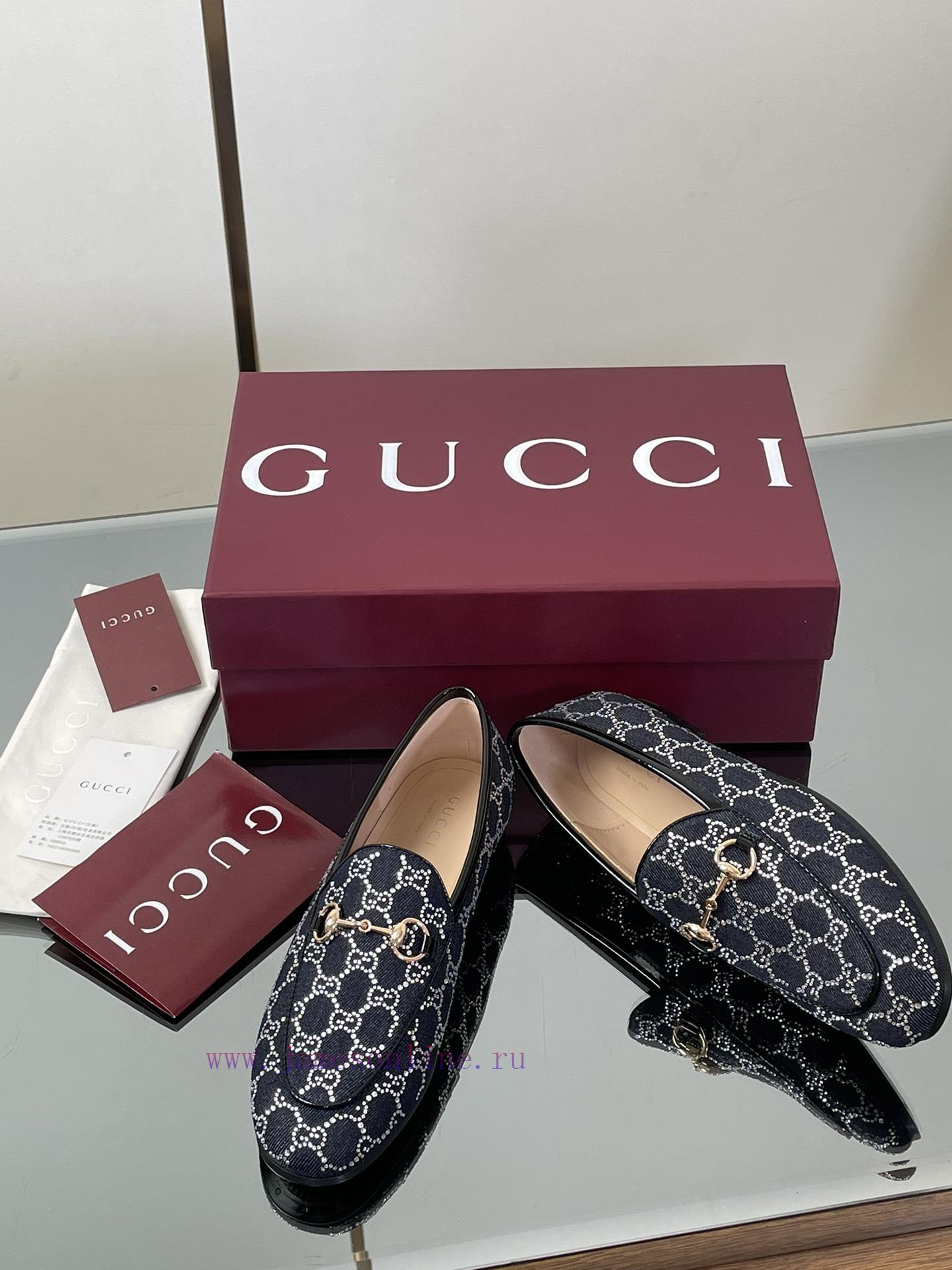 2025 Early Autumn New Gucci Princeton Series GG Gucci Water Diamond Crystal Loafers Top Quality 4l6y3fqh - Image 8