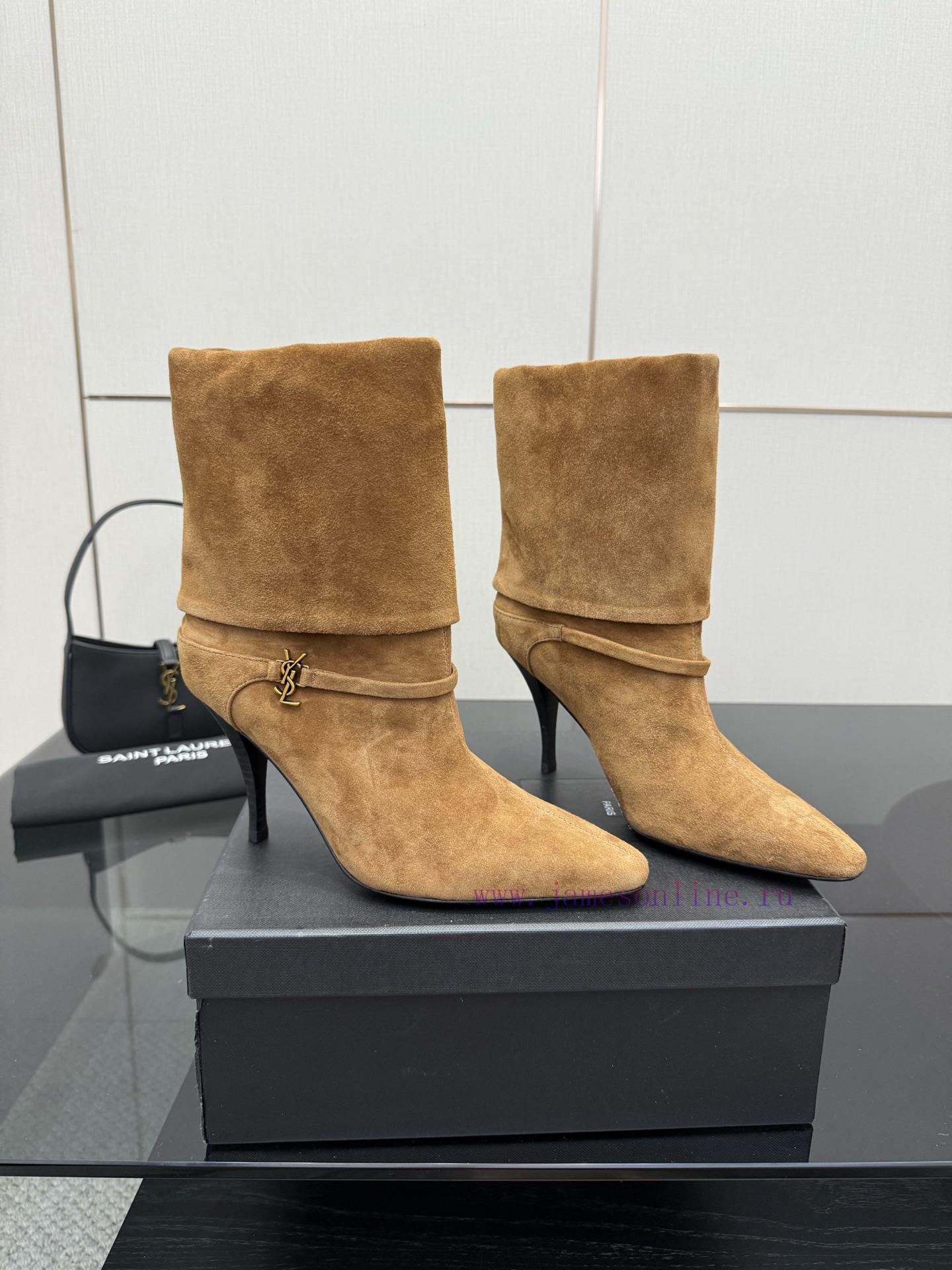 Saint Lauren YSL Saint LaurentSide Zipper Short Boot VersionThe Latest Autumn And Winter Versat yxpfjuez - Image 3