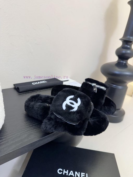 Chanel | Chanel Classic Four Seasons Double C Hairy SlippersThis Fur Mop Is Really CuteSoft And nfak4rzz - Image 3