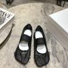 MM6 Magila Mesh Simple Bow Single ShoesComes With A Fairy Aura And Hazy Beauty High-end Yet Dig xf525o9q