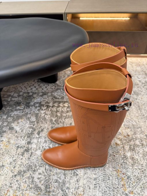 𝒉𝒆𝒓𝒎𝒆𝒔𝟐𝟓𝑭𝑾 New ProductsFabric Calf LeatherInner Dyed CowhideDouble Cowhide OutsoleElegant Style yklroul3 - Image 3