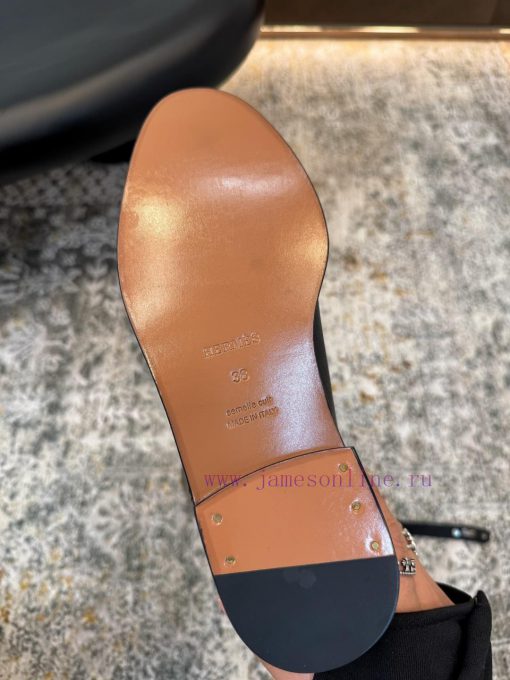 𝒉𝒆𝒓𝒎𝒆𝒔𝟐𝟓𝑭𝑾 New ProductsFabric Calf LeatherInner Dyed CowhideDouble Cowhide OutsoleElegant Style p49yuk8z - Image 7