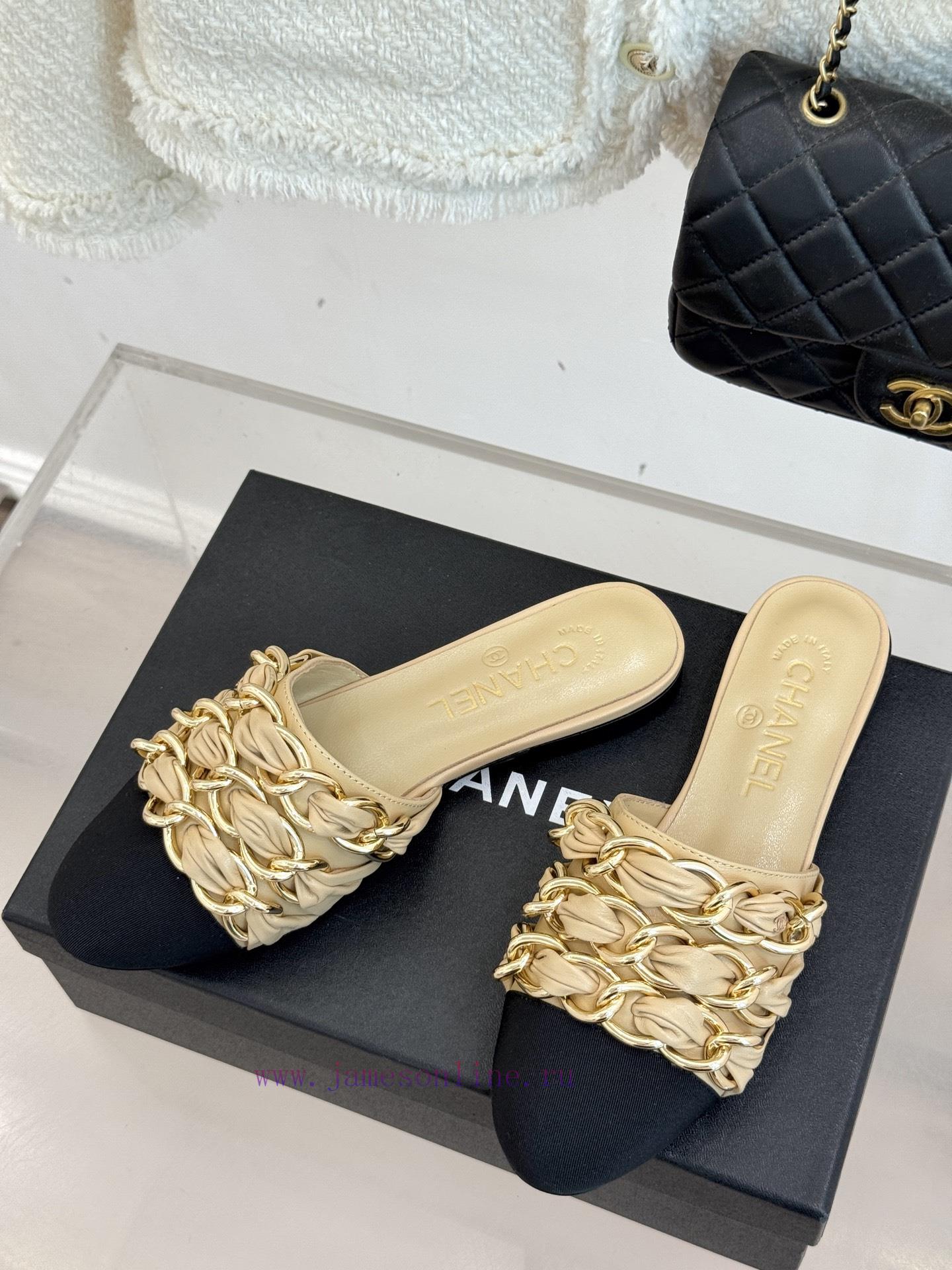 Chanel | Chanel 25K Spring/Summer New ProductsLarge Chain Double C-toe Trailer With Half Slippe 24n3coai - Image 3