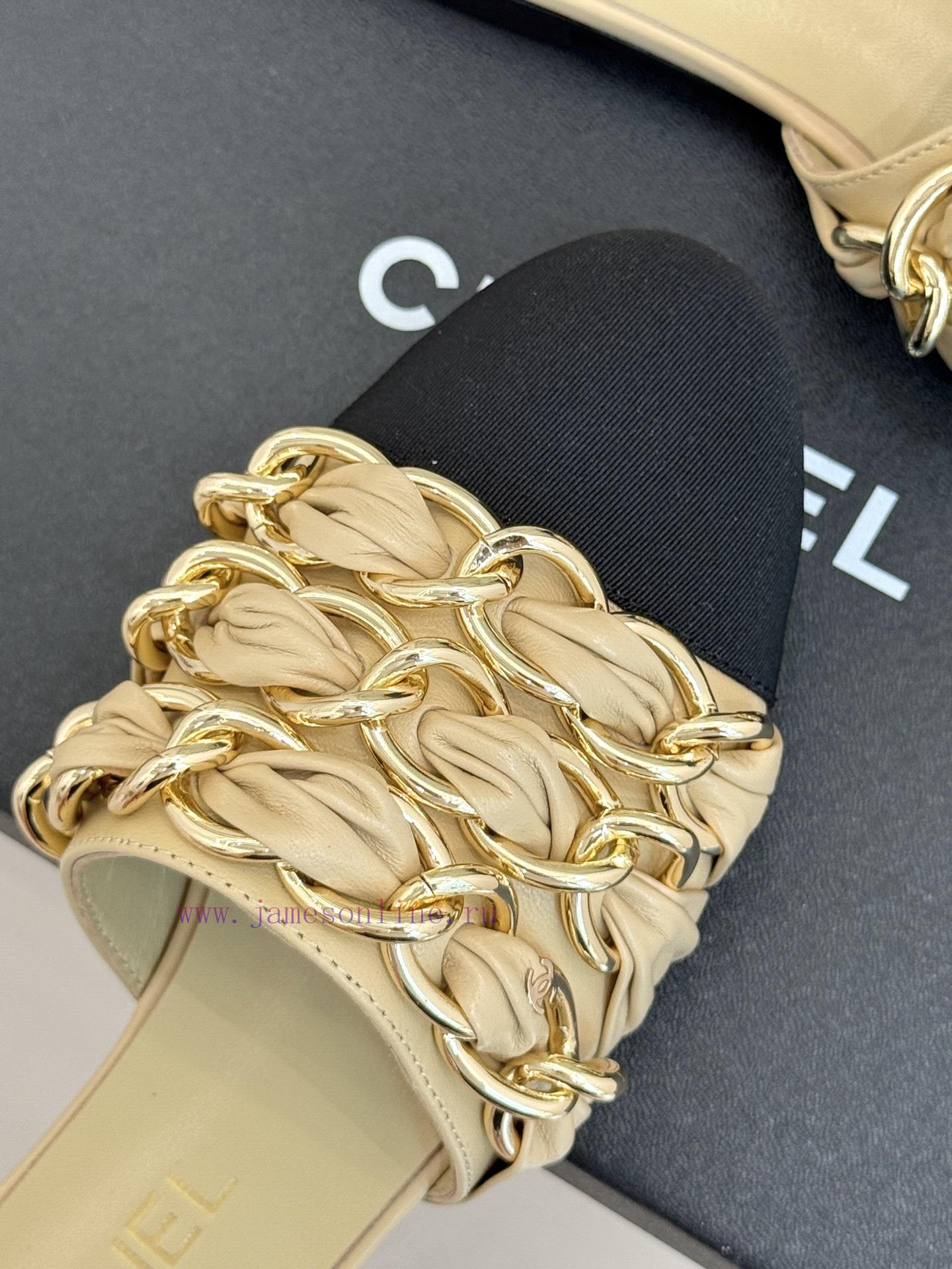 Chanel | Chanel 25K Spring/Summer New ProductsLarge Chain Double C-toe Trailer With Half Slippe 24n3coai - Image 8