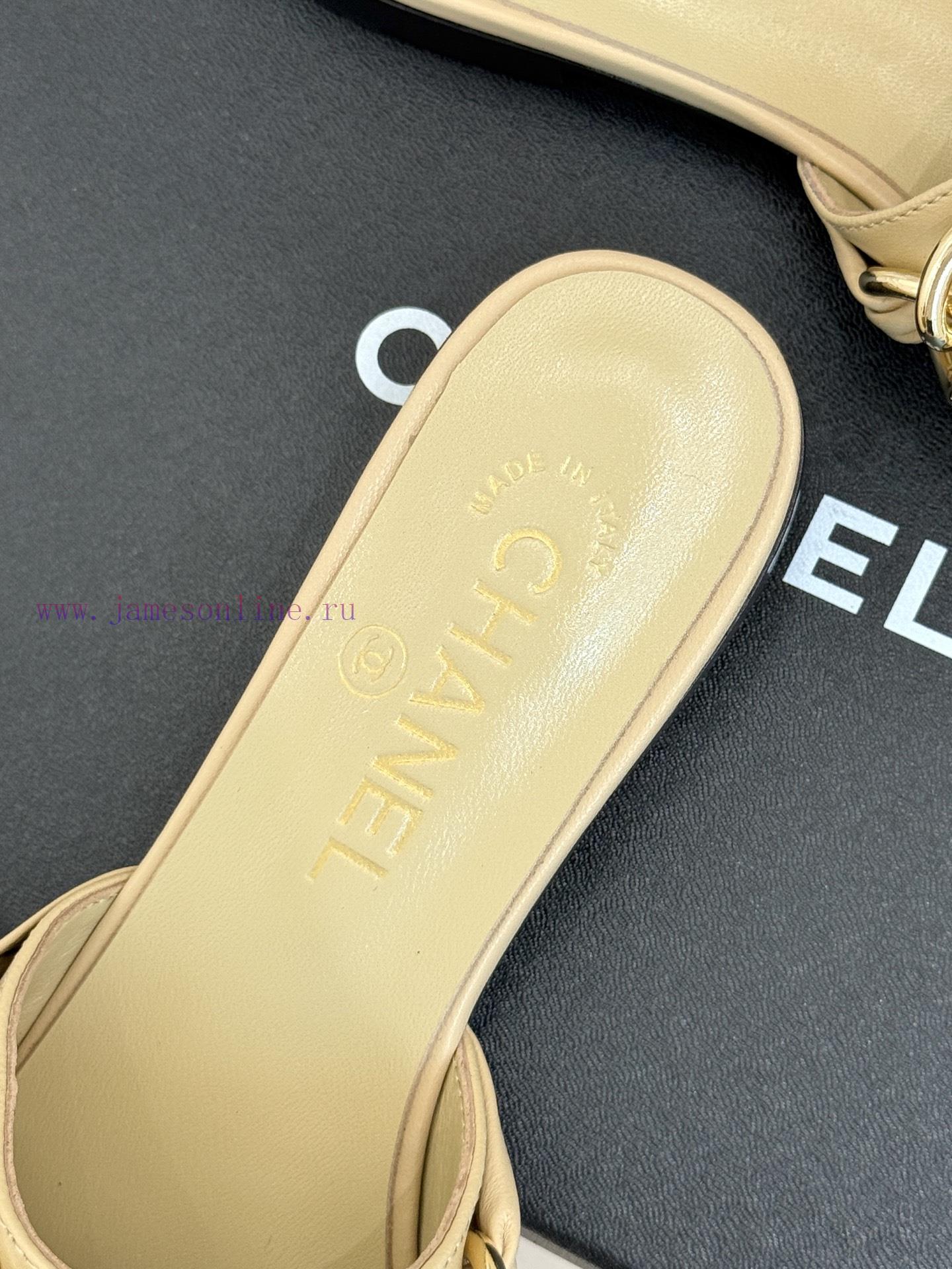 Chanel | Chanel 25K Spring/Summer New ProductsLarge Chain Double C-toe Trailer With Half Slippe 24n3coai - Image 9