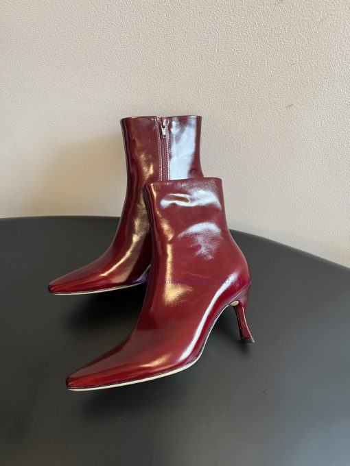 Top QualityBy Far 25SS Autumn/Winter New Style Full Leather Edition Kitten And New Short BootsT q0yzynxm - Image 3