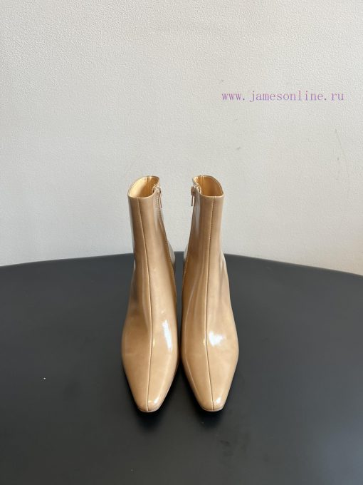 Top QualityBy Far 25SS Autumn/Winter New Style Full Leather Edition Kitten And New Short BootsT m78unp8l
