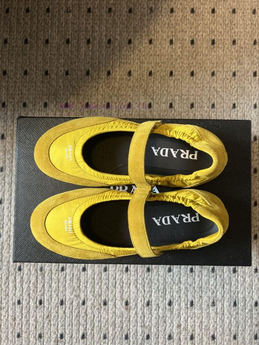 Top QualityPrada's New Women's Suede Patchwork Mary Jane ShoesPrada Adheres To The Design Philo wi5gknqz - Image 3